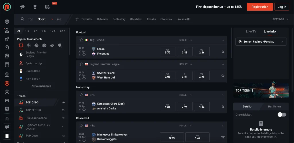 Pin Up Sports Betting