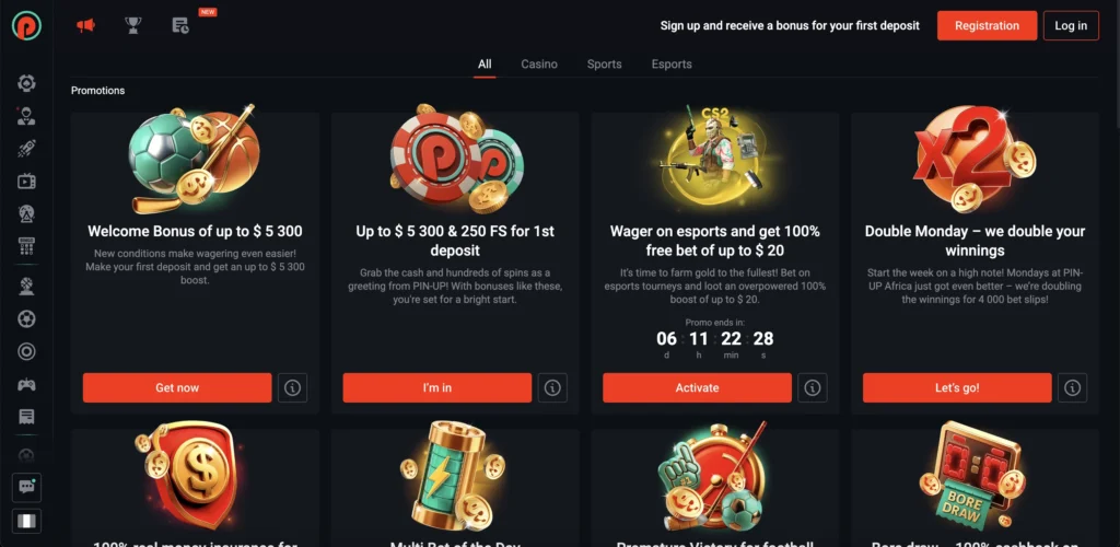 Pin Up Bonuses